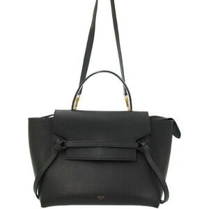 Celine Belt Bag grained calfskin leather Black